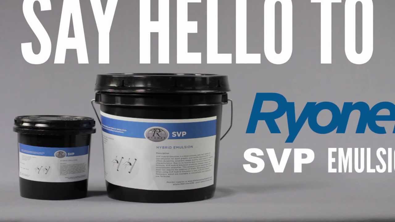 SVP Hybrid Emulsion For Screen Printing Solvent and Plastisol Ink