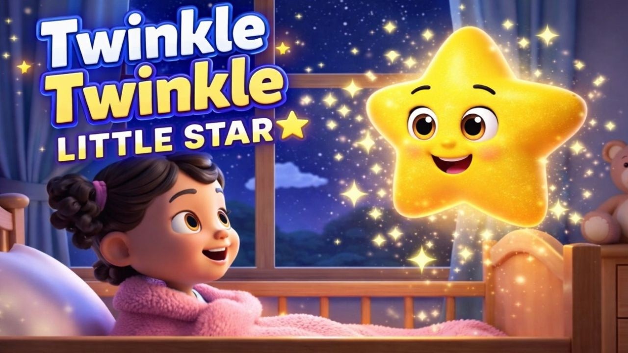 Twinkle Twinkle Little Star 🌟 | Bedtime Lullaby for Babies & kids | Nursery Rhyme | HH Wonder Planet