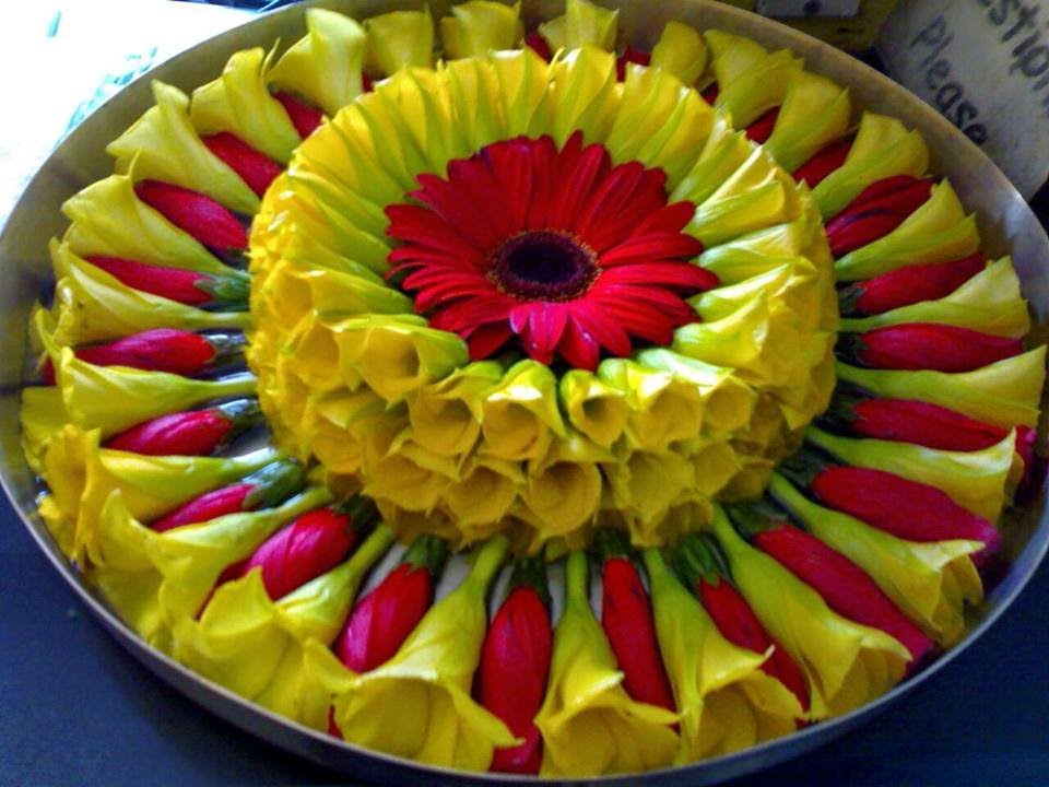 Floating Flower Decoration Rangoli Designs