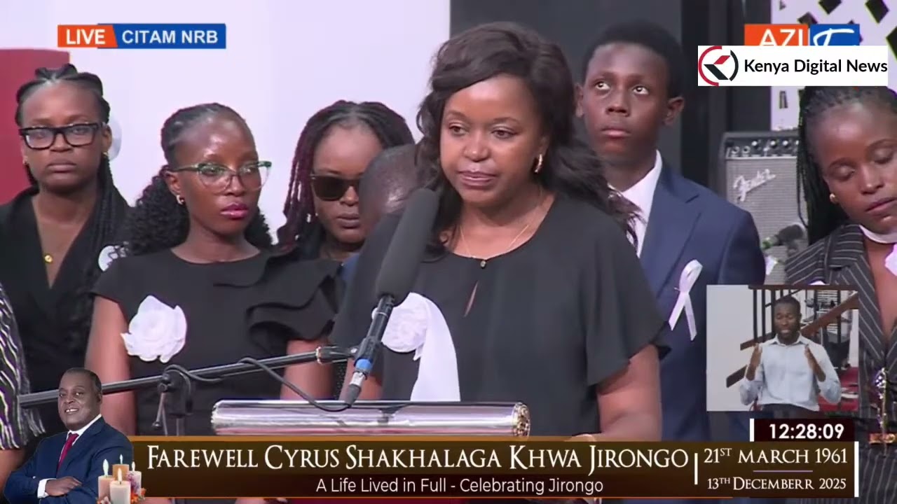 Tears Flow as Jirongo’s Children and Wives Pay Painful Tribute to Him at Memorial Service