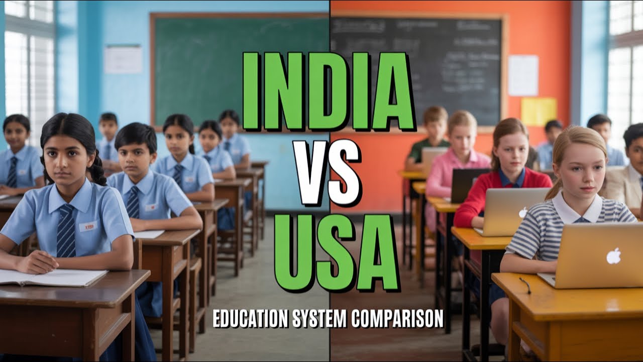 India 🇮🇳 vs USA 🇺🇸 Education System &ndash; The Real Comparison 2025