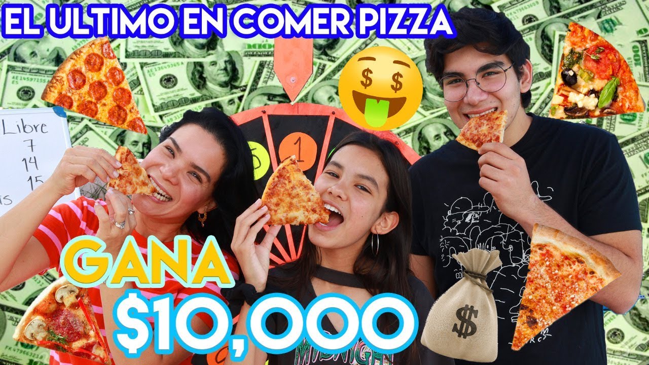 EL ULTIMO en DEJAR de COMER PIZZA Gana $10,000.00 | TV Ana Emilia