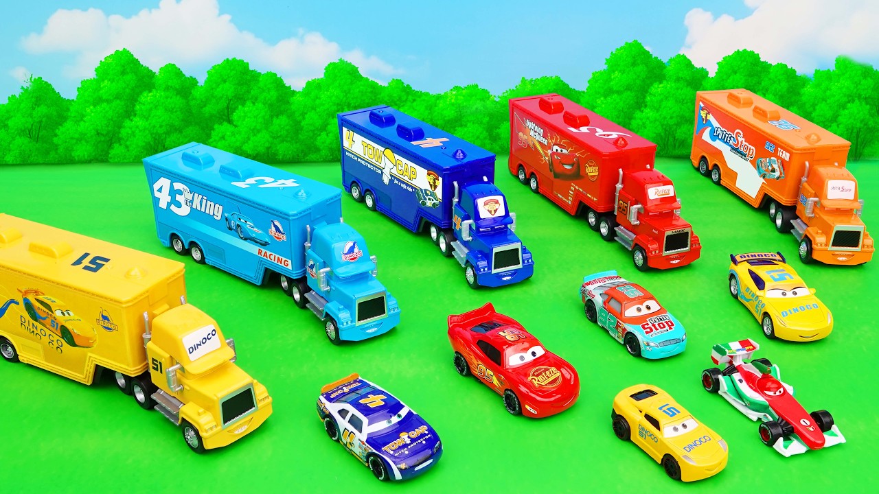 Disney Pixar Cars Unboxing Review | Disney Pixar Cars Go Toy Truck Race Track | Lightning McQueen