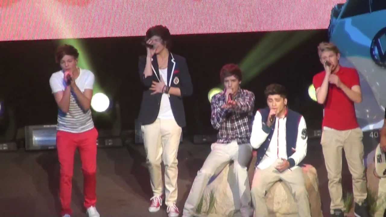One Direction Louis and Liam's speech + I Wish Birmingham concert 04/01/2012