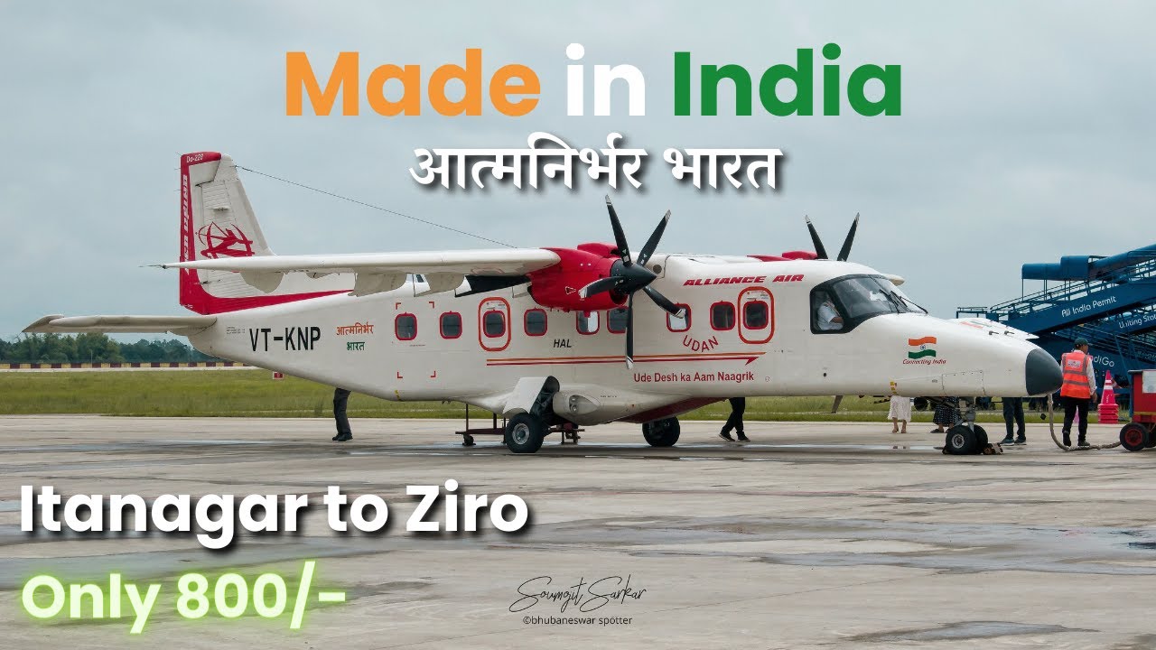 Flying MADE IN INDIA Aircraft | Itanagar to Ziro in Dornier 228 | Alliance Air