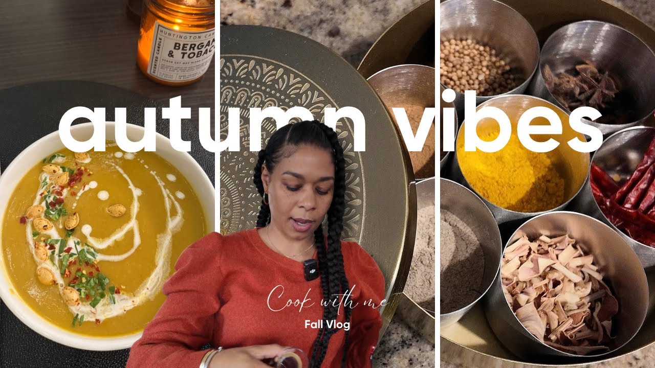 Comfort Cooking Pumpkin Curry Soup, Christmas Decor Shopping begins & World Market Finds!