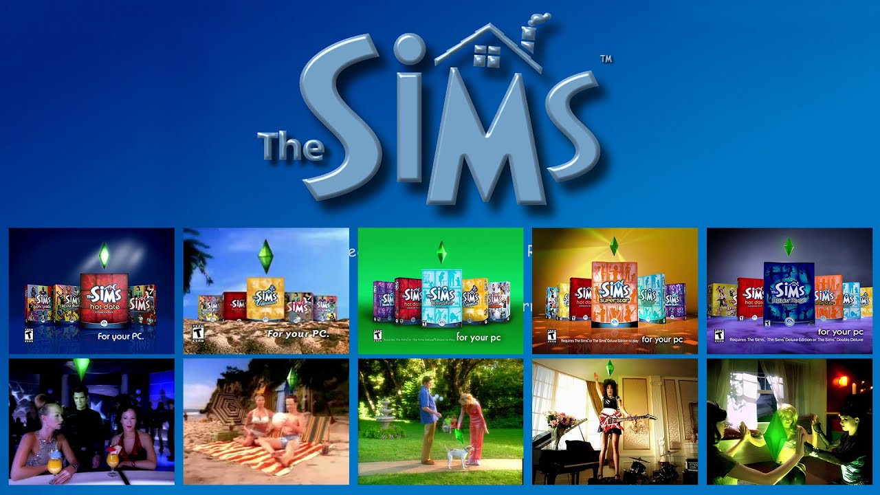 TV Ads of all The Sims (2000) Expansion Packs