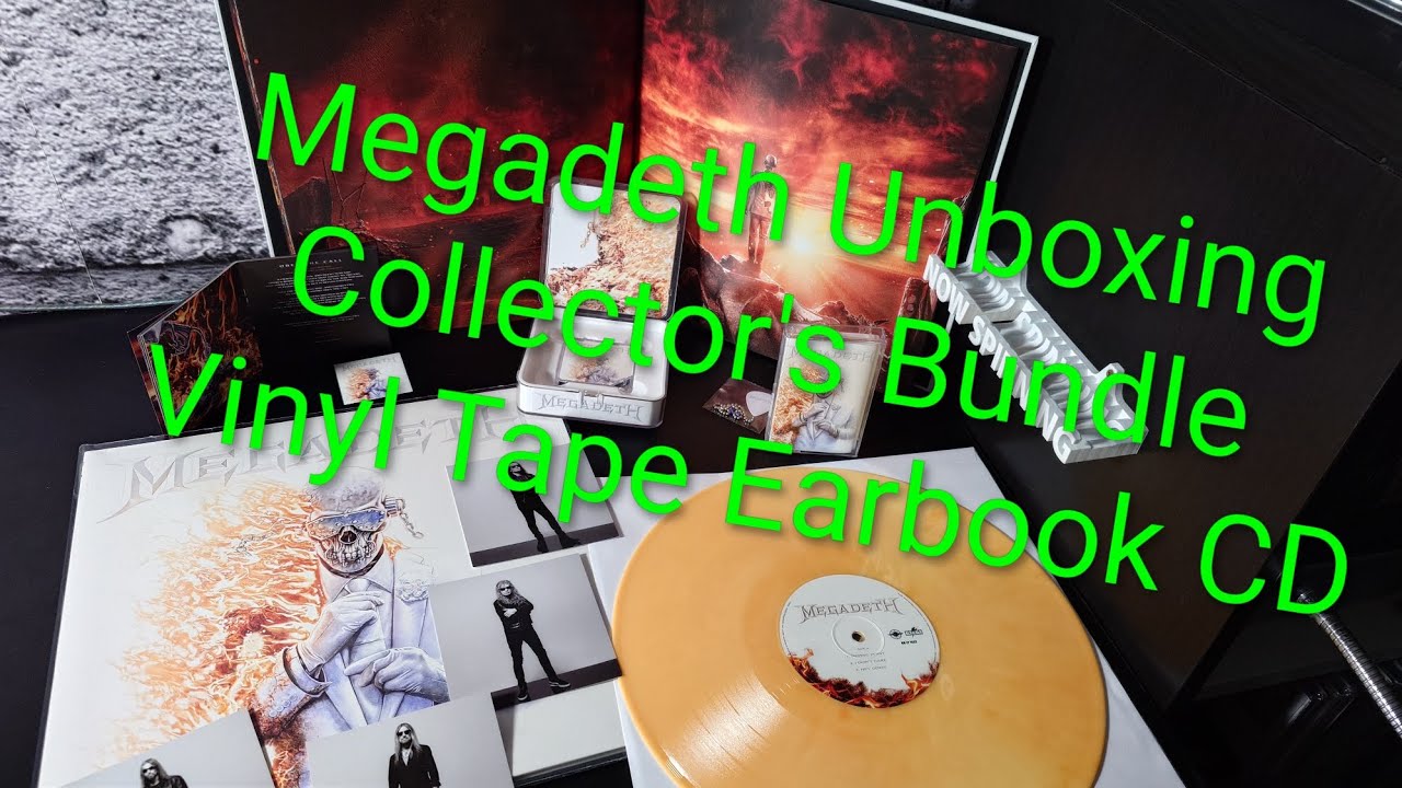 Unboxing Megadeth Collector's Bundle colour Vinyl, Tape, Earbook CD vö 22.01.26