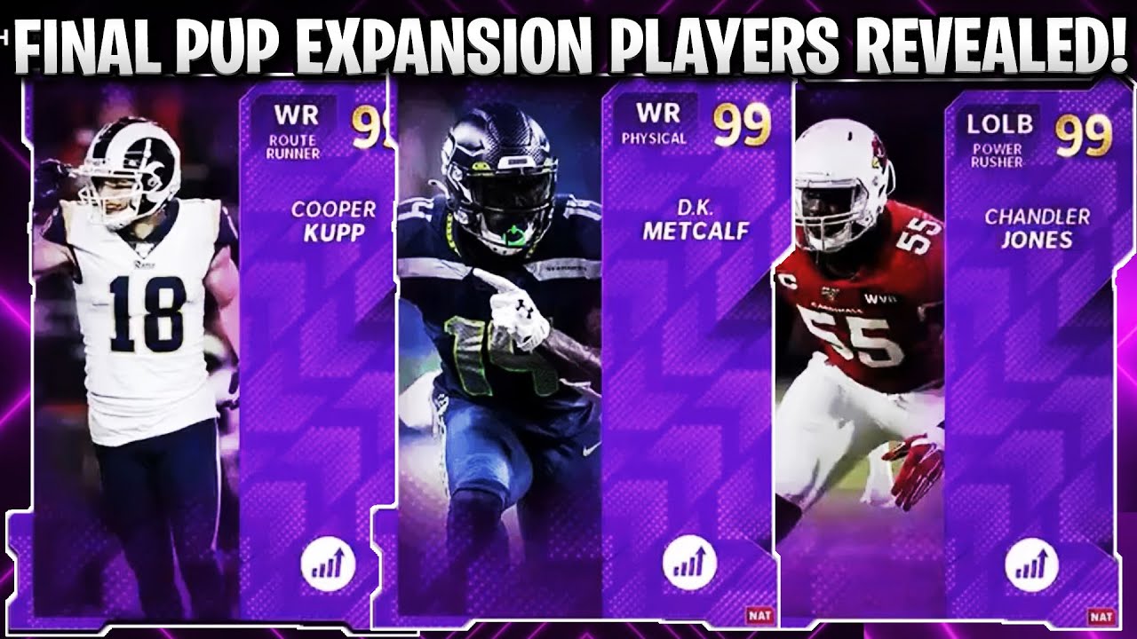 FINAL PUP EXPANSION PLAYERS REVEALED! DK METCALF, JONES, AND MORE! | MADDEN 21 ULTIMATE TEAM