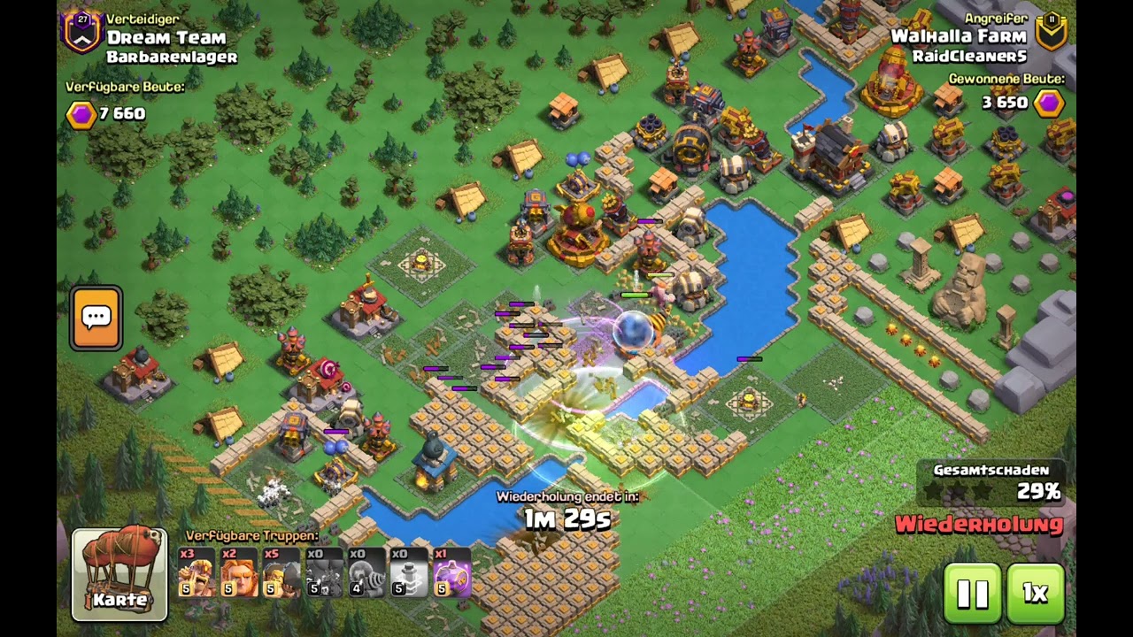 COC Raid: One Shot | Yellow Print Layout - Barbarian Camp - 2026-02-22