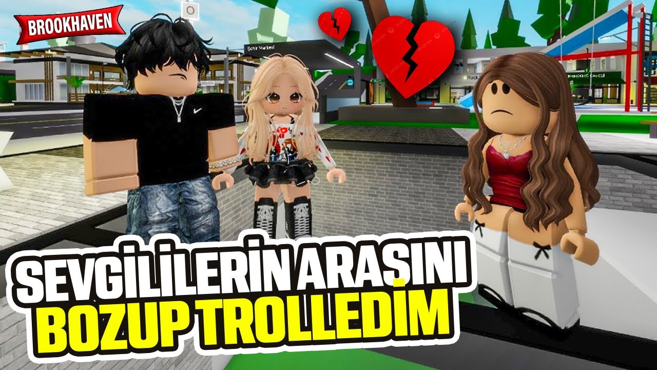 SEVGİLİLERİN ARASINI BOZUP TROLLEDİM | roblox brookhaven 🏡rp