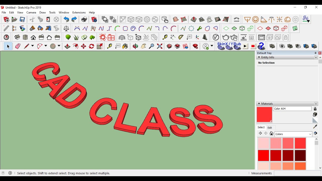 Sketchup text in round (bend text)