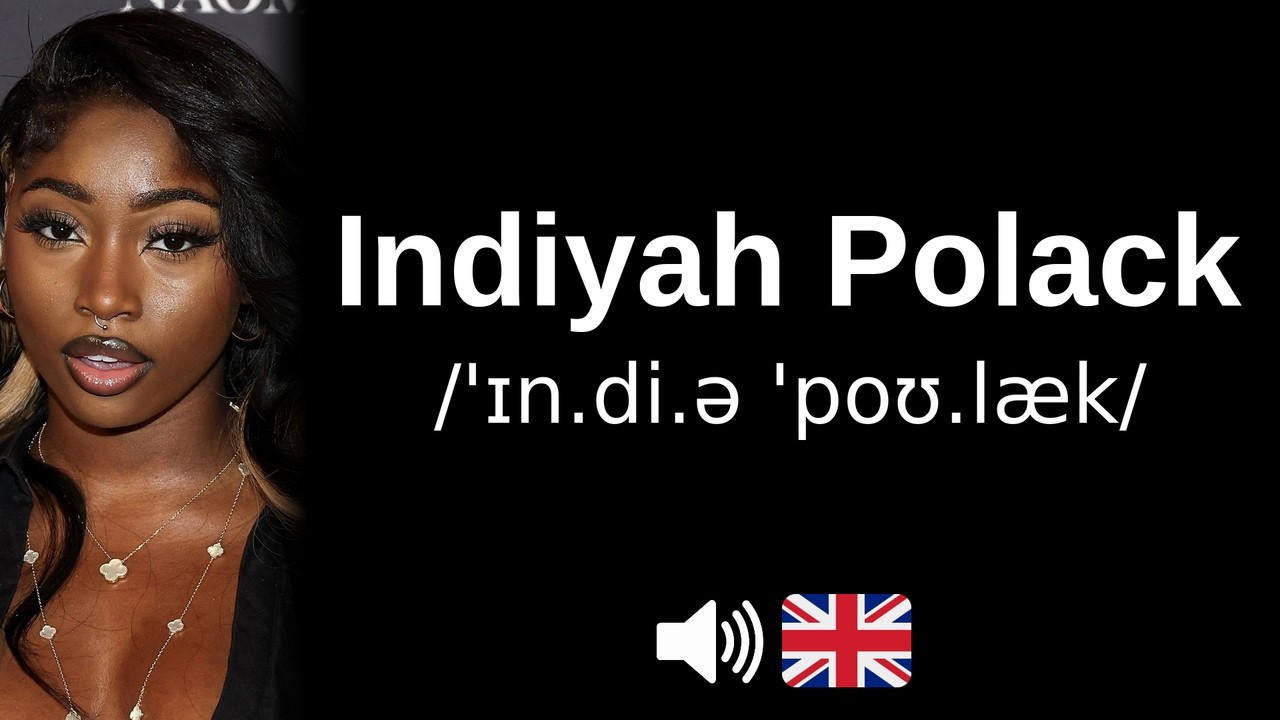 How to pronounce Indiyah Polack (CORRECTLY!)