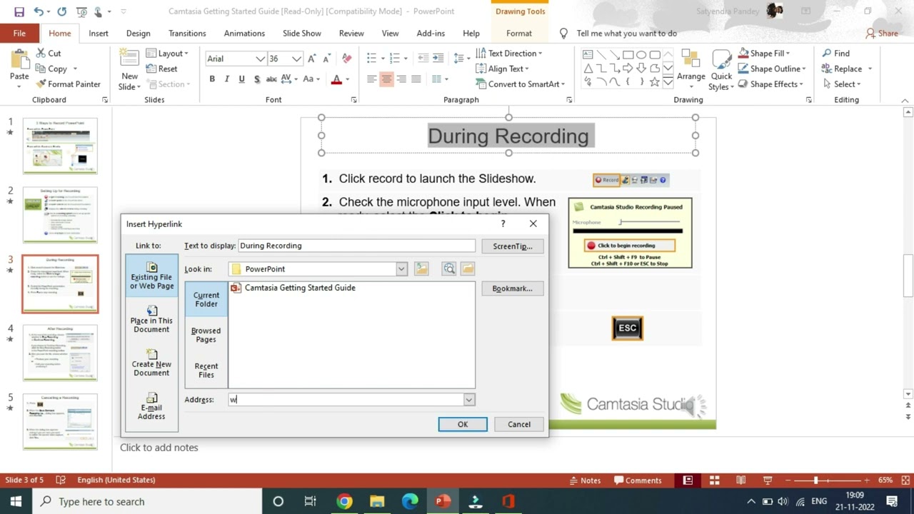 Как добавить гиперссылку в PowerPoint (2025)