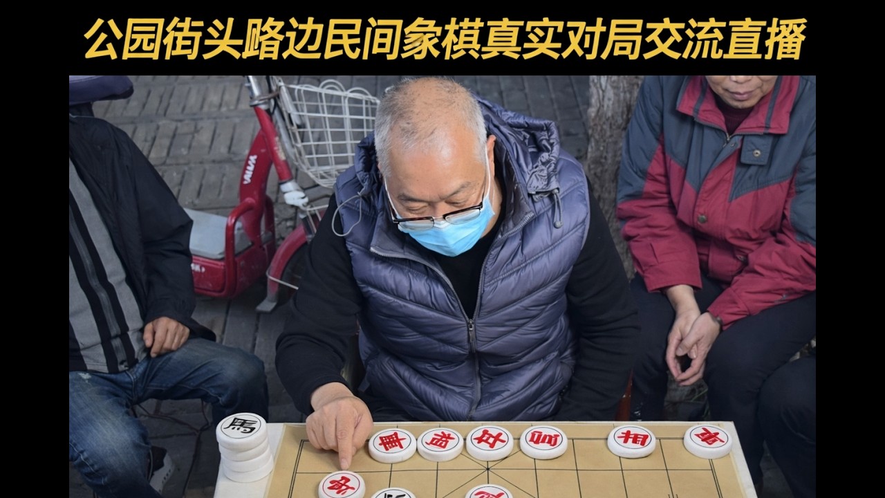 公园街头路边民间象棋真实对局交流直播