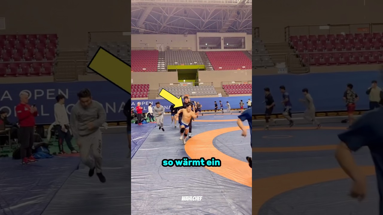 Weltklasse Ringer Aufw&auml;rmung (Cr: k.s.gwon) #ringen #wrestling #training #gym