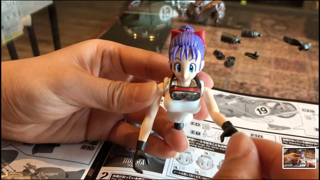 [Sped-up Body Build] Dragon Ball Bulma No.19 Motorcycle | Bandai Figure-rise Mechanics Action Figure