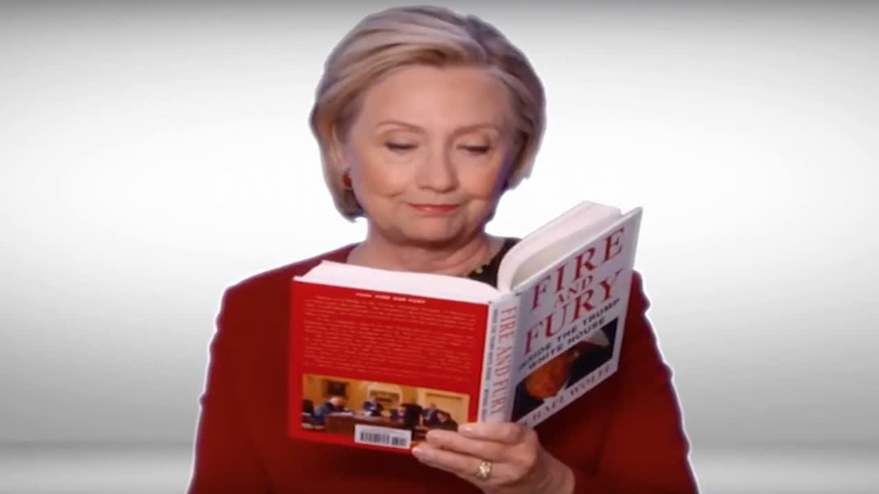 Hillary Clinton reads from &lsquo;Fire and Fury&rsquo; at Grammys - News 247