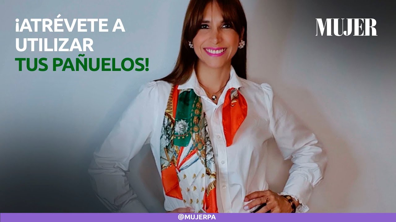 Descubre diversas formas de combinar un pa&ntilde;uelo con una camisa blanca |  Mujer