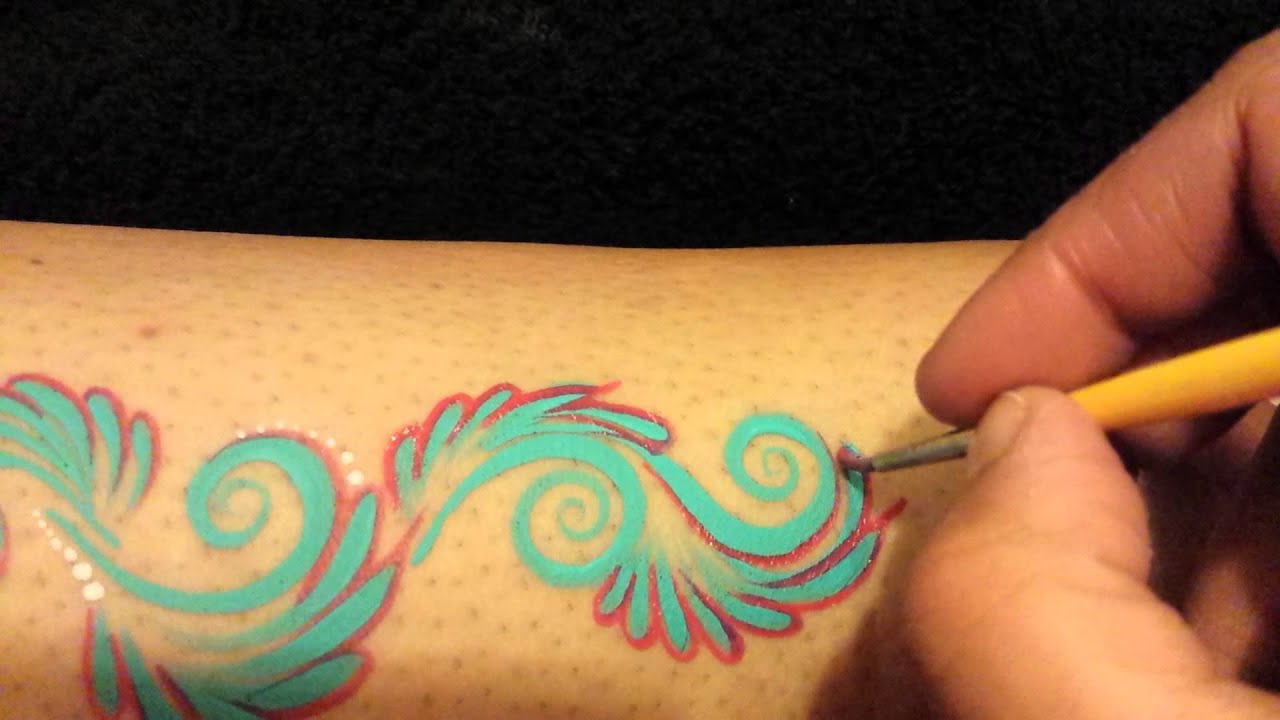 Swirls Face Painting Tutorial