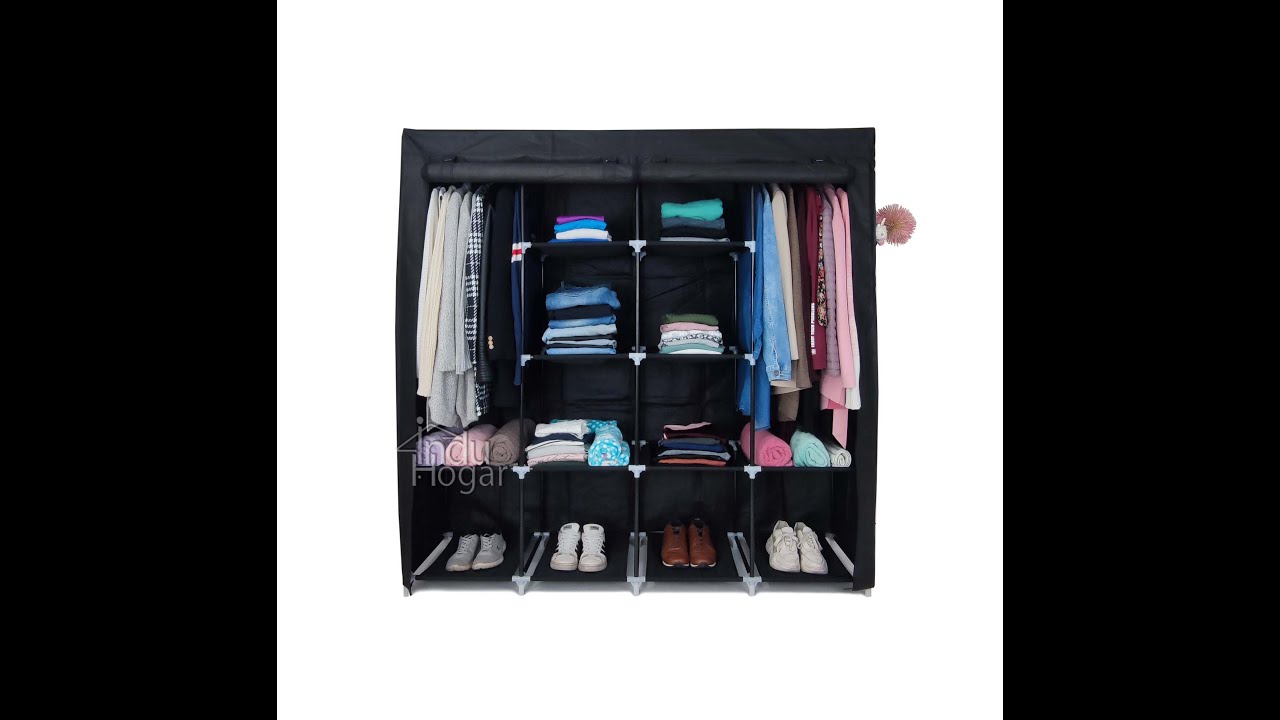 Closet extra doble color negro INDUHOGAR