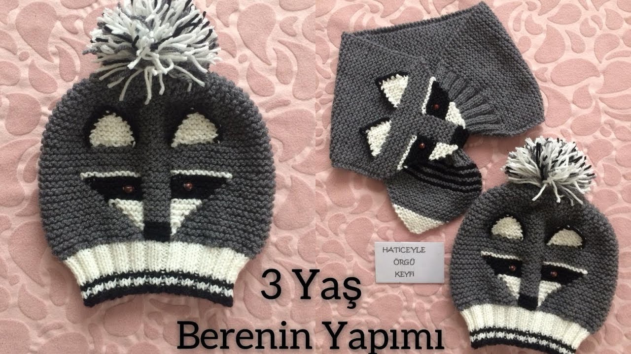 Sevimli Rakun Bere Yapımı. 3 Yaş