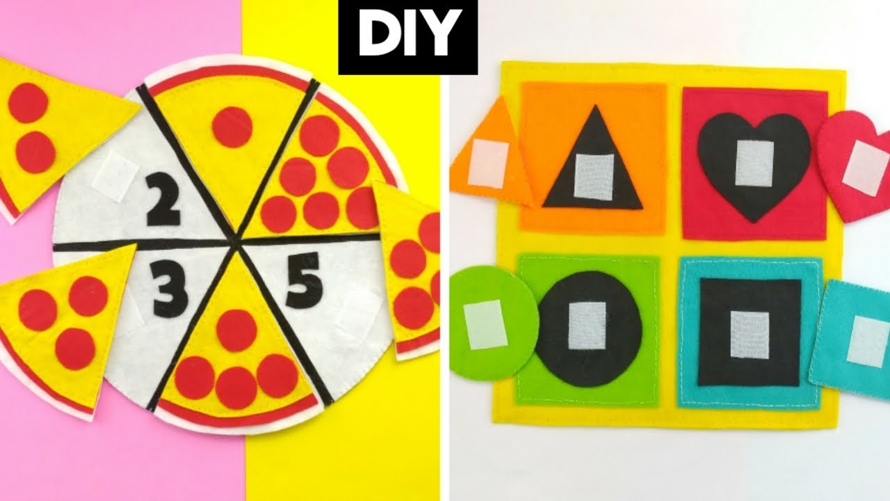 IDEIAS CRIATIVAS COM FELTRO - JOGOS EDUCATIVOS COM FELTRO - DIY FELTRO