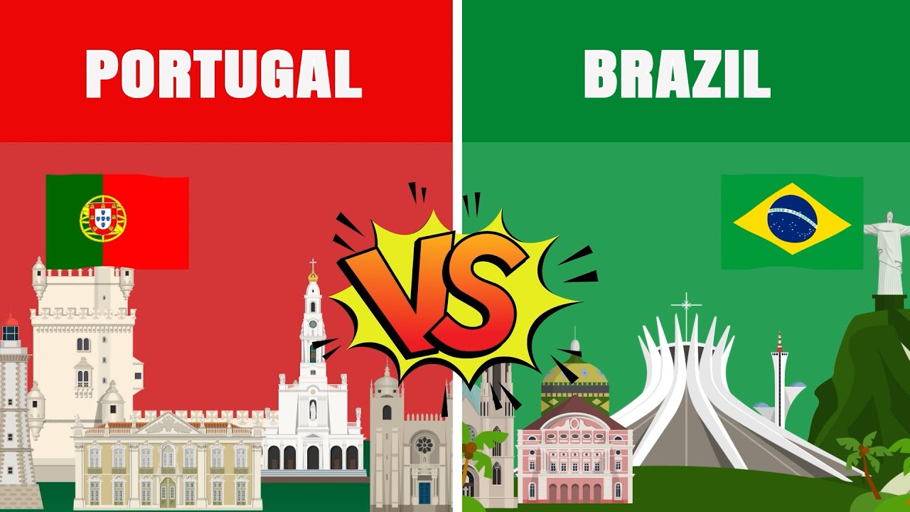Portugal vs Brazil - Country Comparison 2022