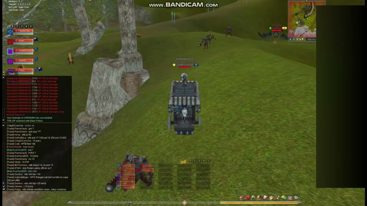 Shaiya EG- Destroying Sissy Boy in 15 Zone PvP