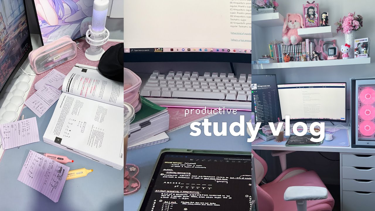 STUDY VLOG 📖 72 hours of being productive, lots of studying
