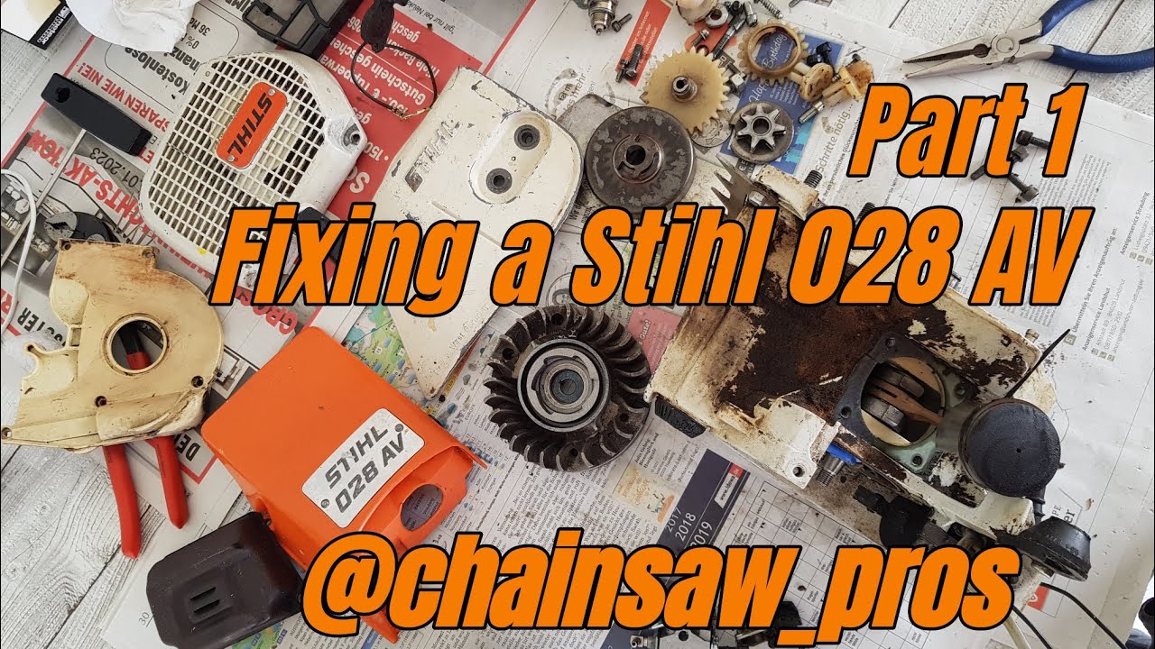 Fixing a Stihl 028 AV! Rebuild of a Stihl Chainsaw! Part 1 Enjoy it! #stihl #chainsaw #howto