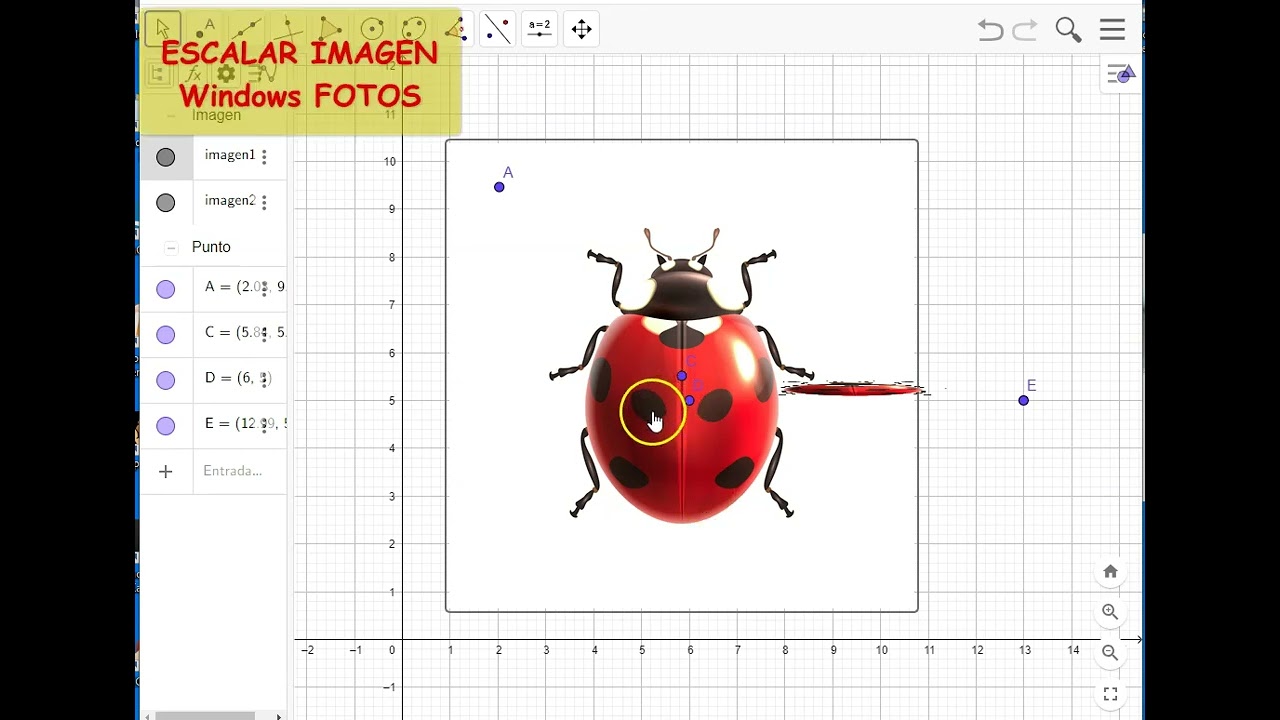 GeoGebra 14 Insertar imagen 1