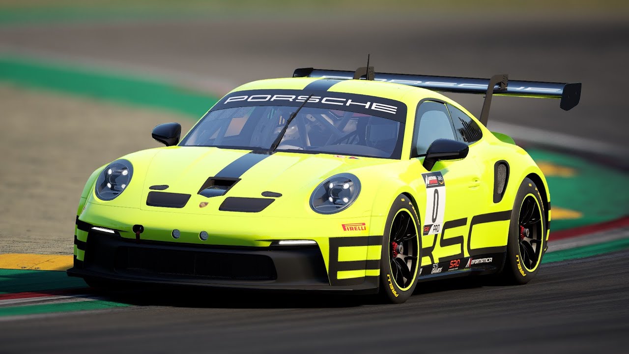 Сравнение круга в Монце в реальной жизни и Assetto Corsa Competizione.  Porsche 922 GT3 Cup.