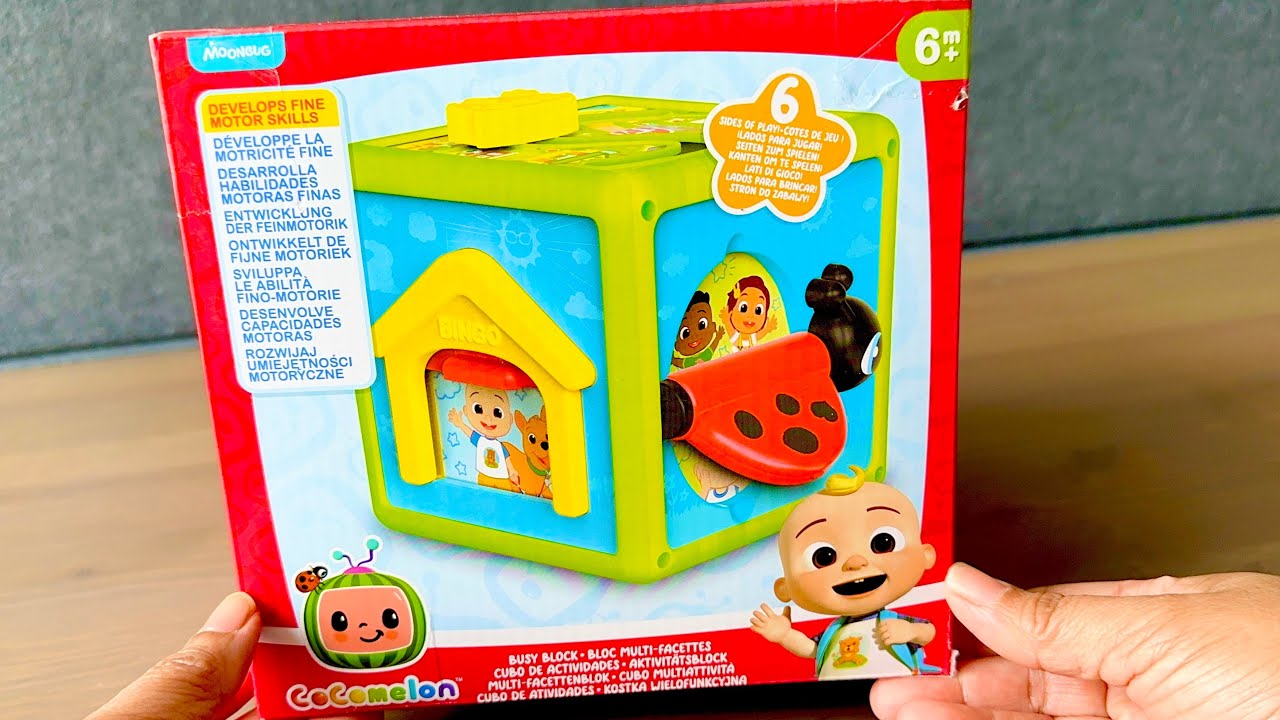 ASMR UNBOXING Cocomelon Busy Block