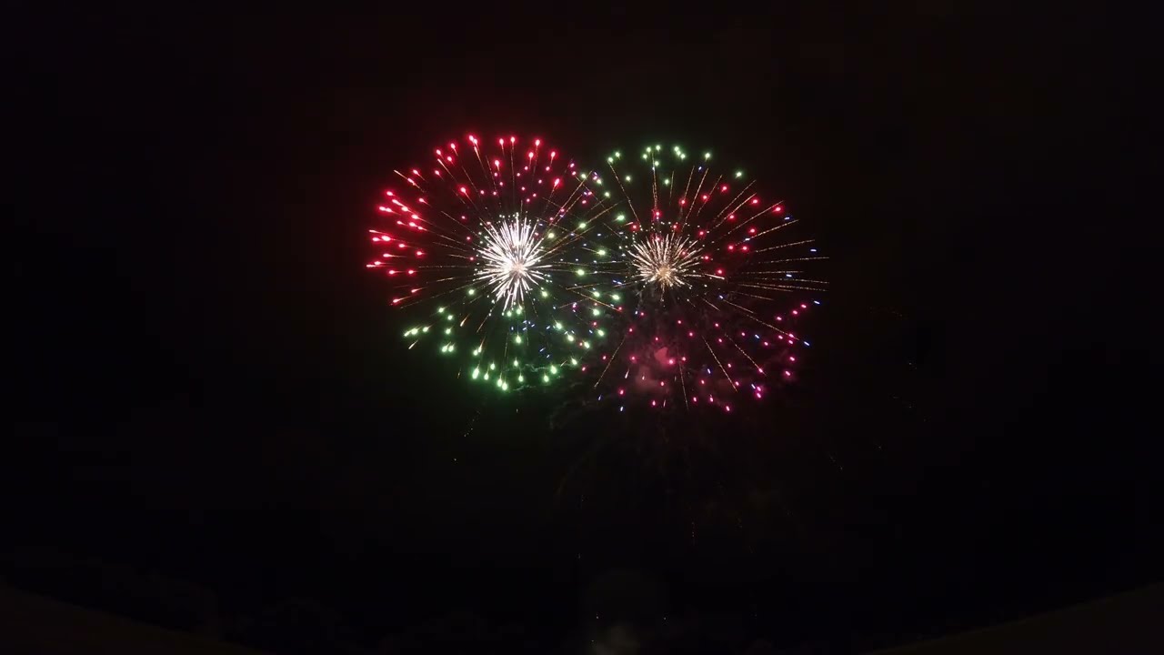 Feuerwerk von JK-Pyrotechnik zur Kerwa Gunzenhausen 2025