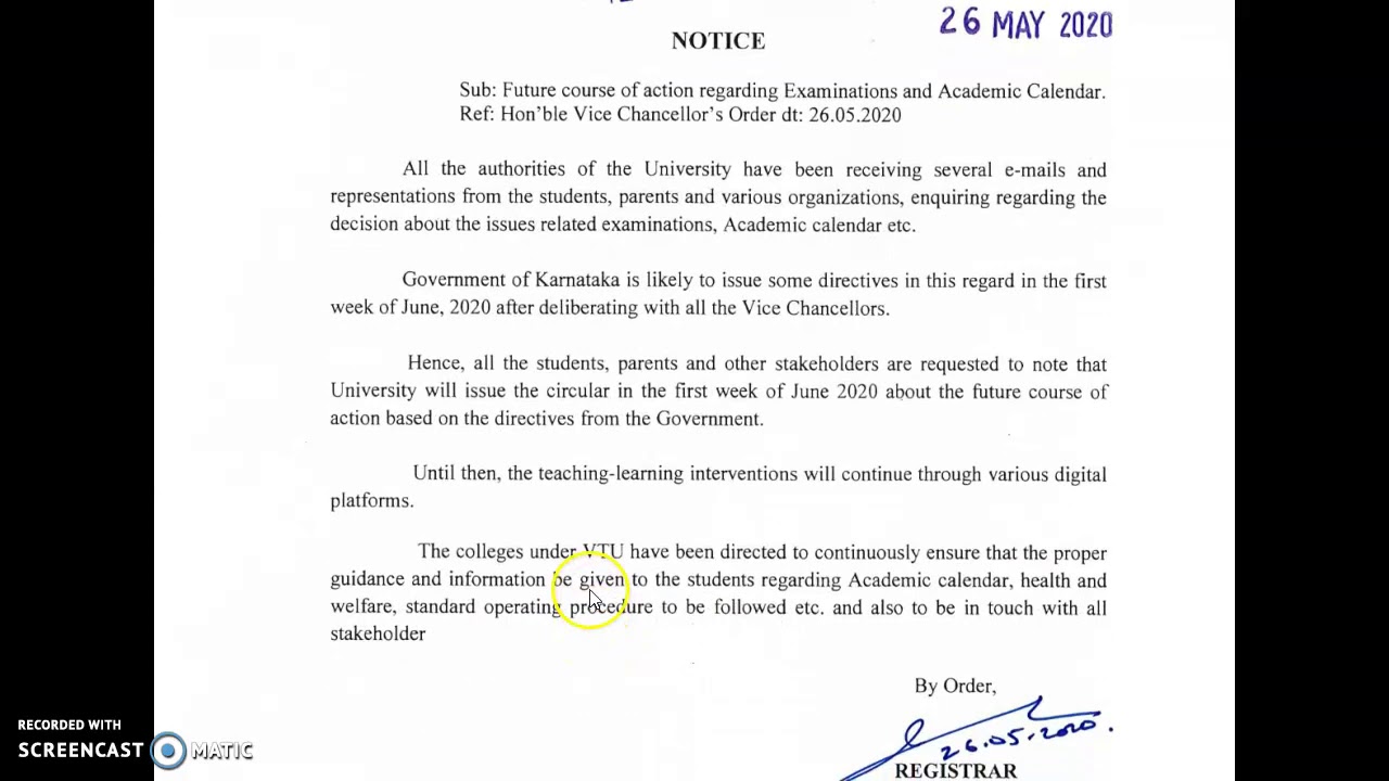 Vtu academic circular