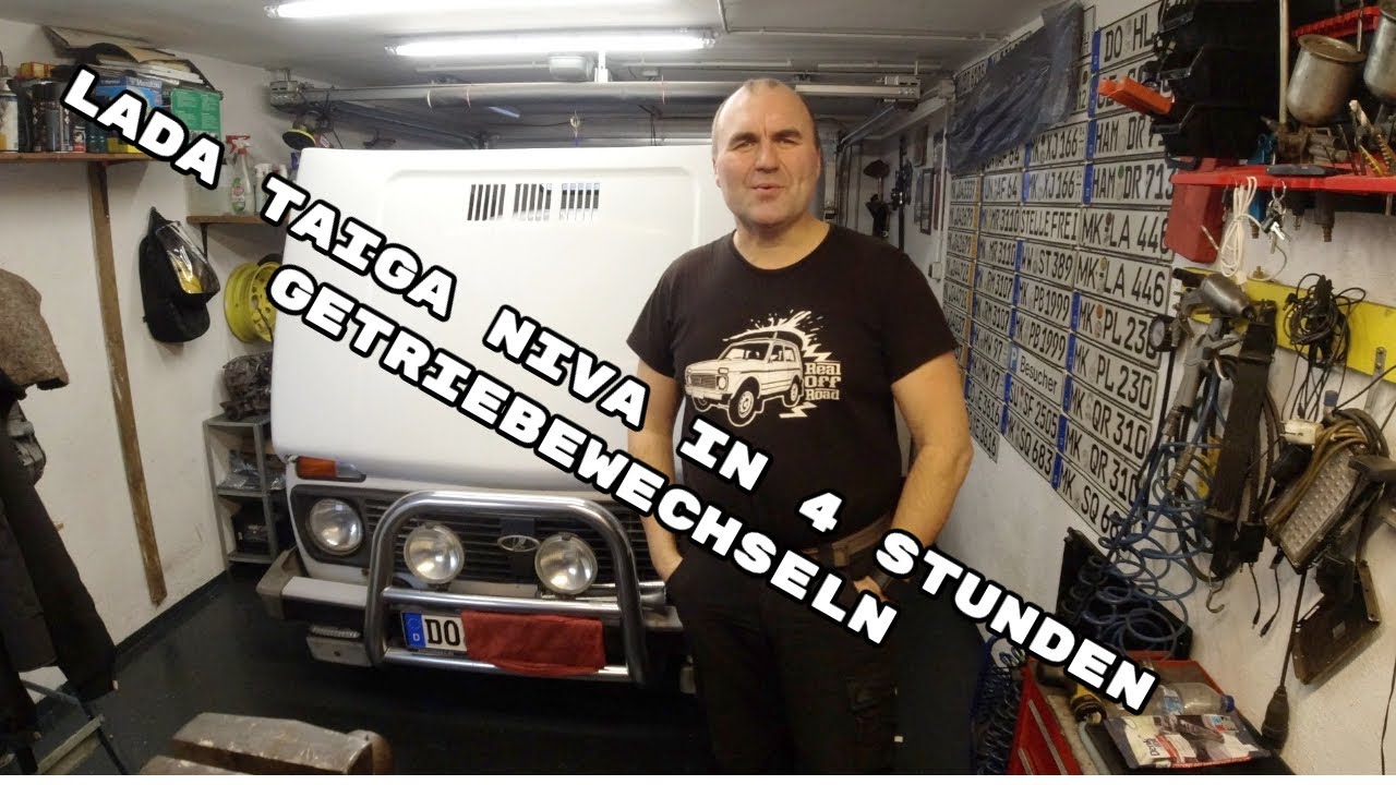 Lada Taiga Niva Getriebewechseln .