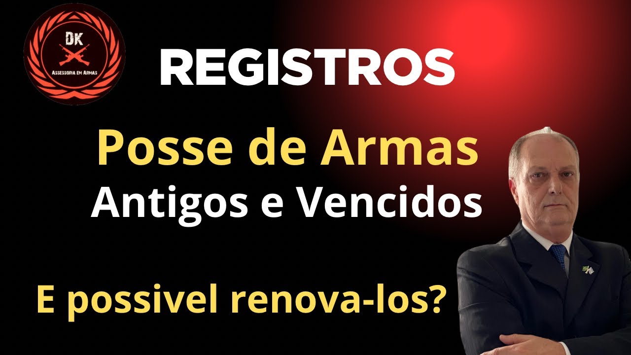 Registros de posse de armas antigos, é possível renovar?