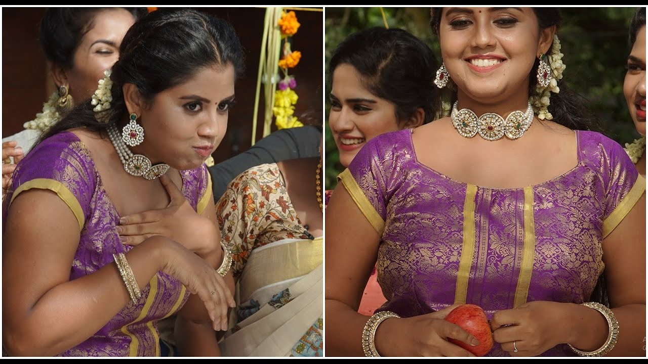 Apple Eating Challenge | Funny Malayalam Actress | Onam 2020