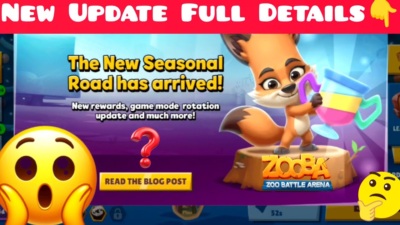 Zooba New 6.0 Update Full Details 👇😍 || New Update Upcoming 😱