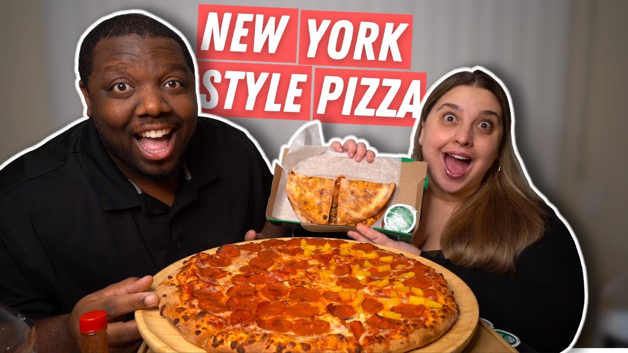 Trying Papa John's New York Style Pizza!!! [Food Review]