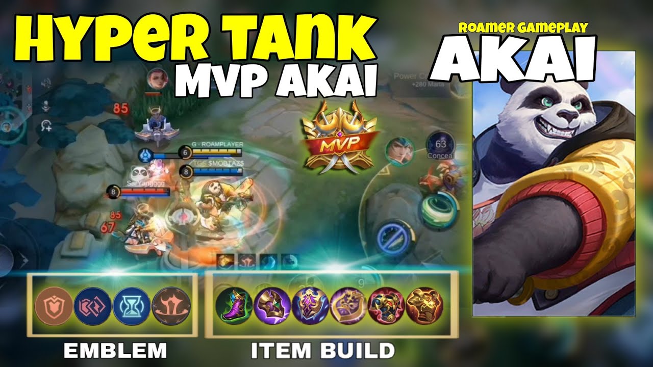 Akai Best Build and Emblem 2024 | Akai MVP Roam  | Akai Gameplay | MLBB | Mobile Legends