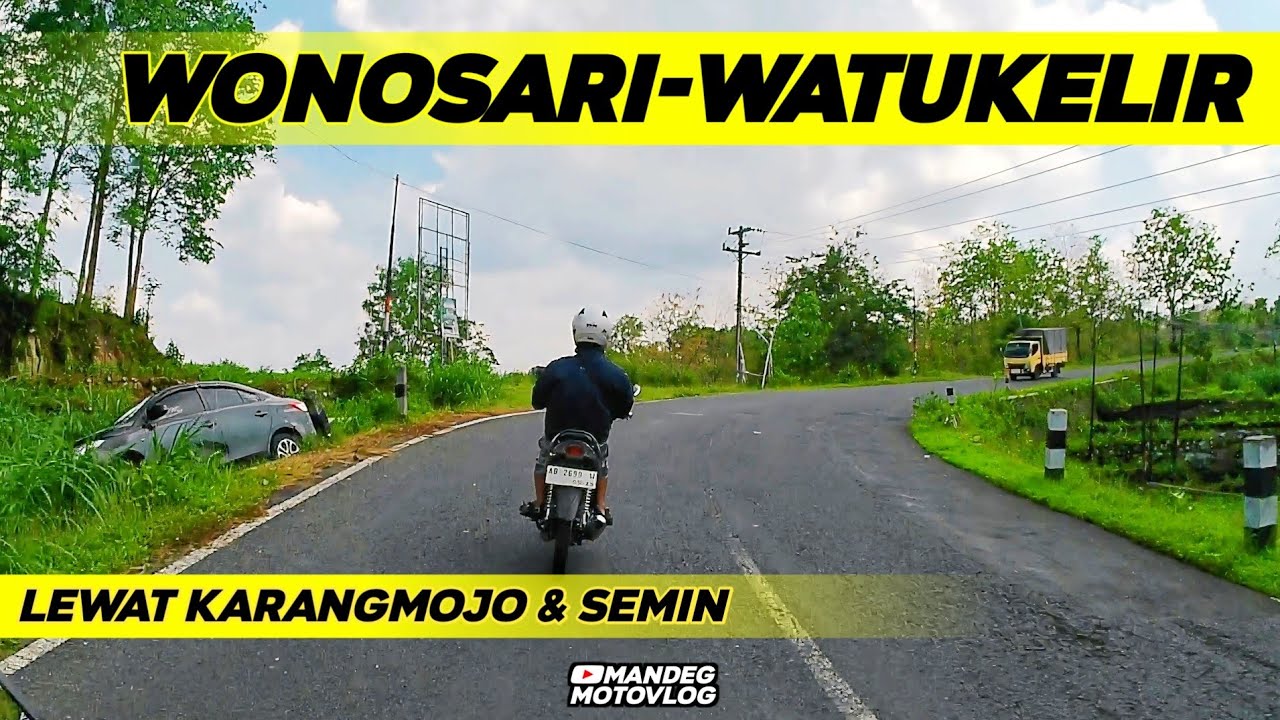 Perjalanan dari Wonosari Gunungkidul ke Watukelir Sukoharjo | Motovlog Akaso V50X