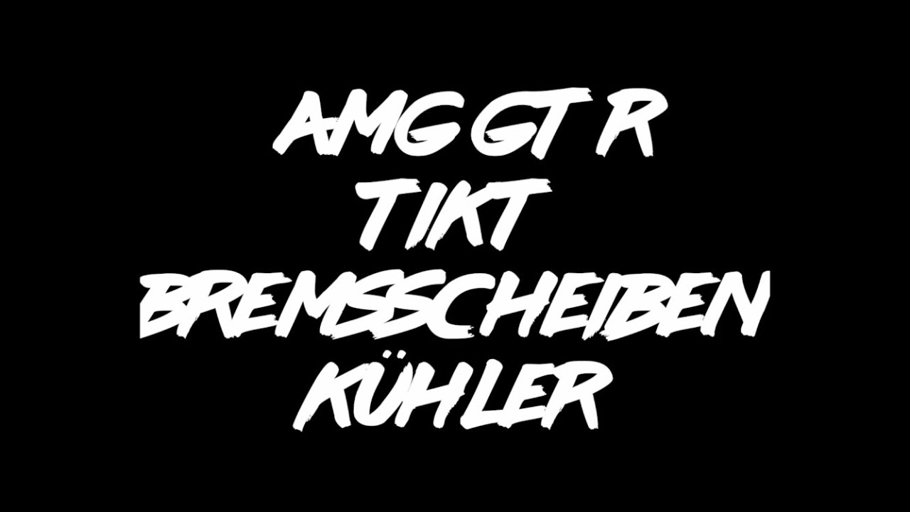 AMG GTR bremscheiben kühler TIKT Performance