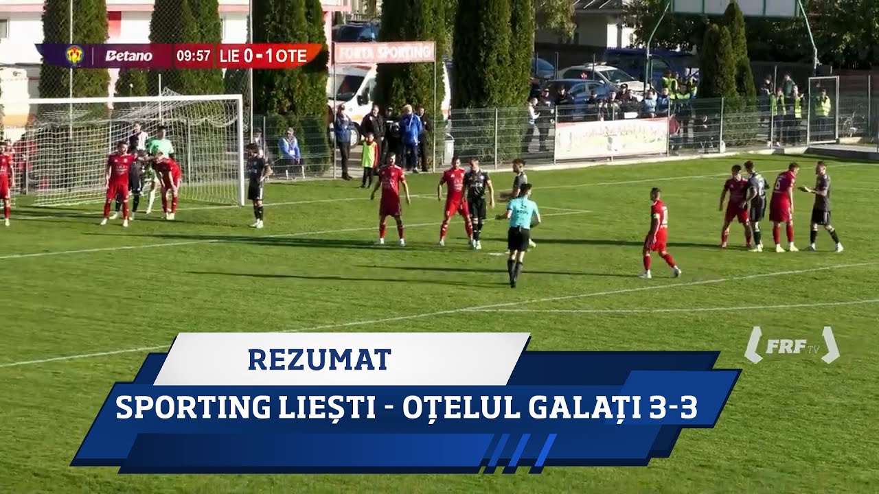 Cupa Rom&acirc;niei Betano, grupe: Sporting Liești - Oțelul Galați 3-3 (Rezumat, 28 octombrie 2025)