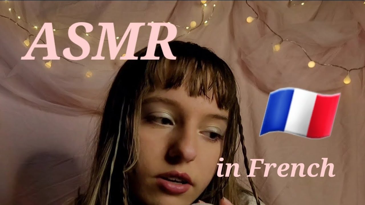 ASMR 🇨🇵 In French while scratching a towel on the mic