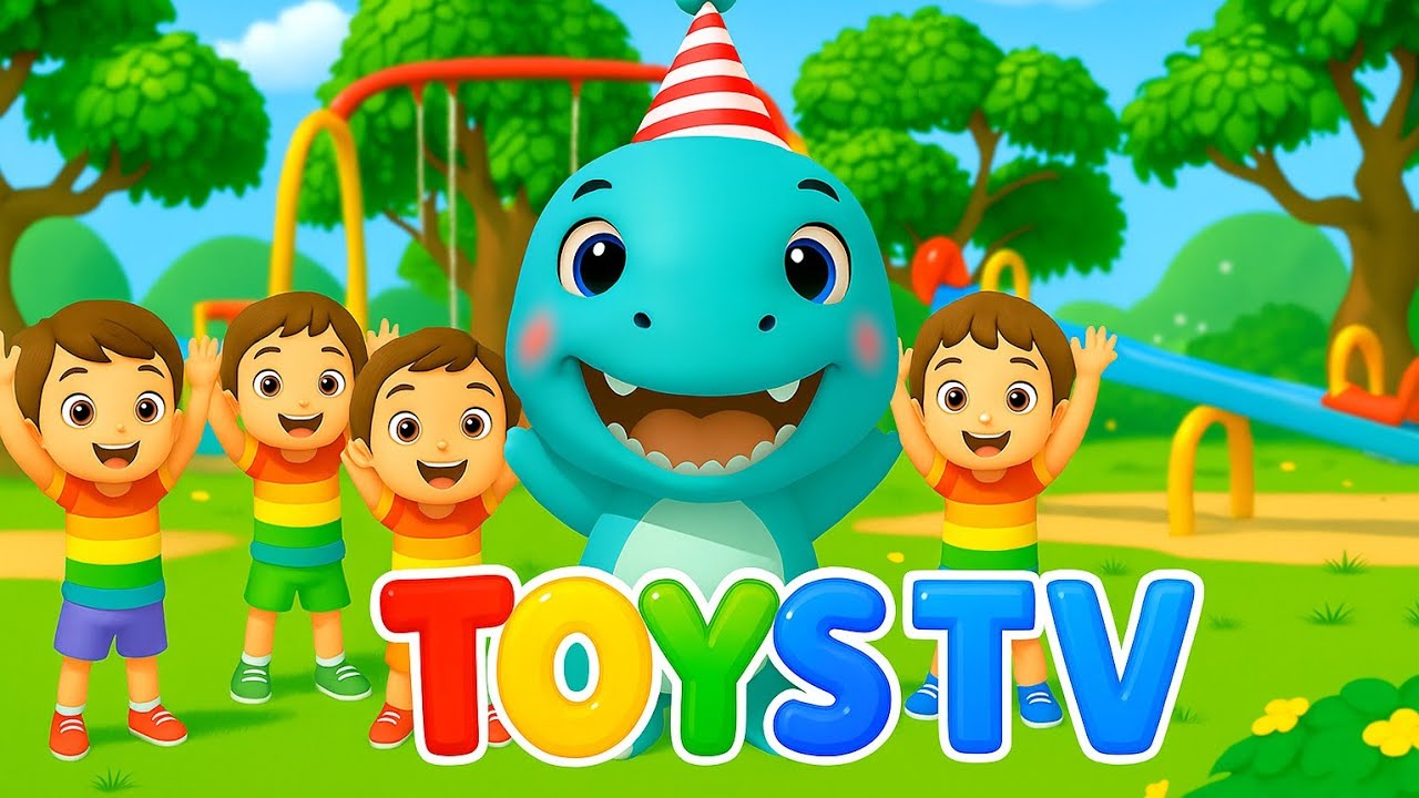 TOYS TV | Cute Baby Dinosaur Dance & Fun | Baby Shark Kids Video