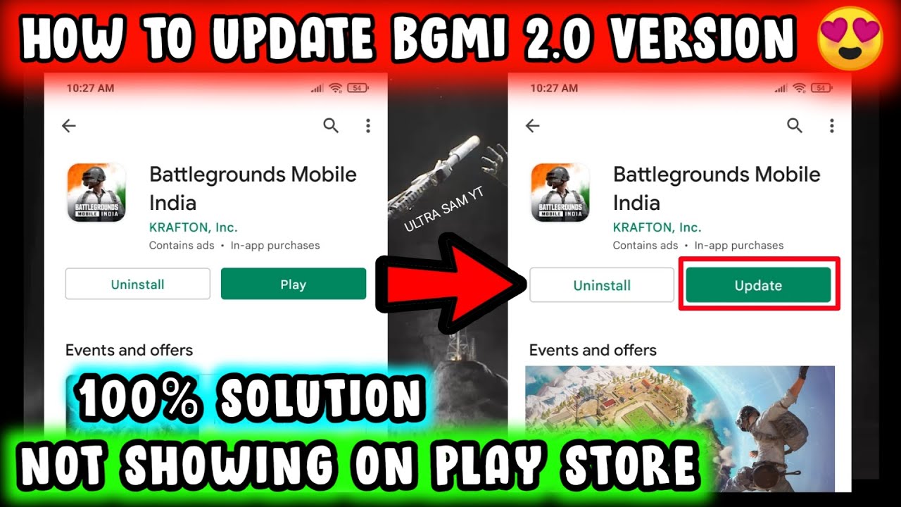 BGMI 2.0 UPDATE NOT SHOWING IN PLAY STORE 🔥 HOW TO UPDATE BGMI 2.0 🔥 BGMI NEW UPDATE KAISE KARE