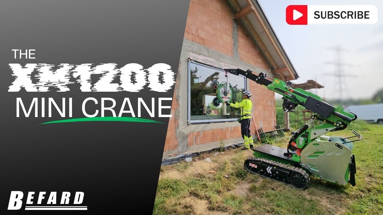 Window Installation with BEFARD XM1200 Mini Crane | 1500 kg Lifting Power