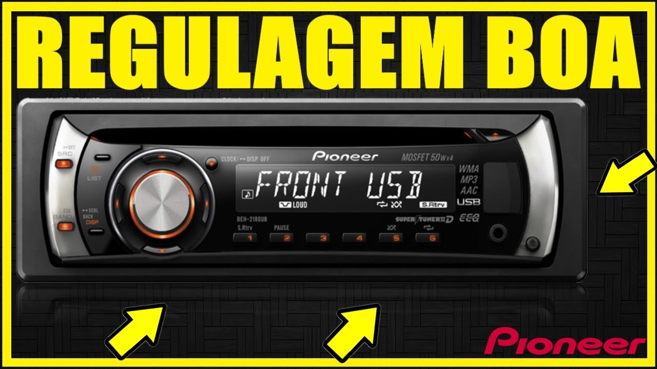 Como regular rádio PIONEER DEH-2180UB #ALANROD